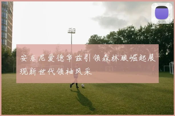 安东尼爱德华兹引领森林狼崛起展现新世代领袖风采